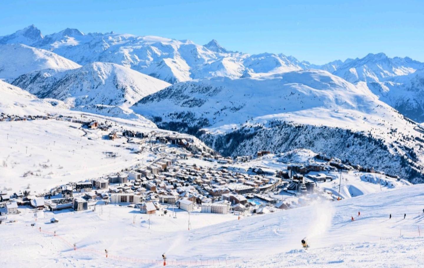 Апартаменти Auris Les Gentianes Station Alpe Huez Екстер'єр фото